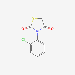 molecular formula C9H6ClNO2S B3330665 3-(2-Chlorophenyl)-1,3-thiazolidine-2,4-dione CAS No. 73219-83-7