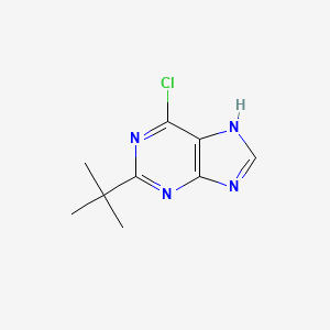 molecular formula C9H11ClN4 B3330714 2-Tert-butyl-6-chloro-9H-purine CAS No. 733736-31-7