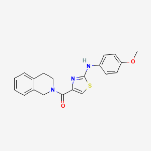 3,4-dihydro-1H-isoquinolin-2-yl-[2-(4-methoxyanilino)-1,3-thiazol-4-yl]methanone