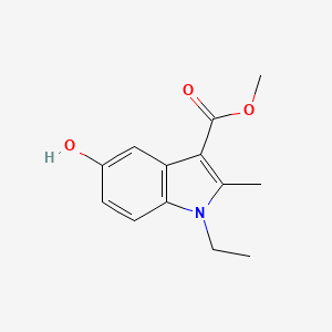 molecular formula C13H15NO3 B3330767 Methyl 1-ethyl-5-hydroxy-2-methyl-1H-indole-3-carboxylate CAS No. 73967-71-2