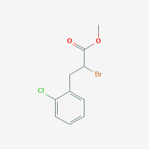 molecular formula C10H10BrClO2 B3330772 Methyl 2-bromo-3-(2-chlorophenyl)propanoate CAS No. 74124-85-9