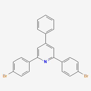 molecular formula C23H15Br2N B3330830 2,6-Bis(4-bromophenyl)-4-phenylpyridine CAS No. 74918-94-8