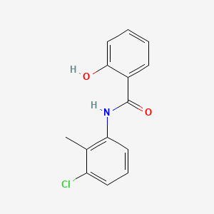 molecular formula C14H12ClNO2 B3330854 N-(3-chloro-2-methylphenyl)-2-hydroxybenzamide CAS No. 75300-64-0