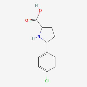 5-(4-Chlorophenyl)pyrrolidine-2-carboxylic acid