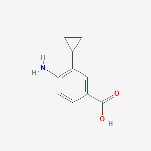 molecular formula C10H11NO2 B3330865 4-Amino-3-cyclopropylbenzoic acid CAS No. 754165-50-9