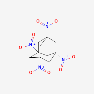 molecular formula C10H12N4O8 B3330873 1,3,5,7-Tetranitroadamantane CAS No. 75476-36-7