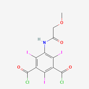 molecular formula C11H6Cl2I3NO4 B3330925 5-Methoxyacetamido-2,4,6-triiodoisophthaloyl chloride CAS No. 76350-03-3