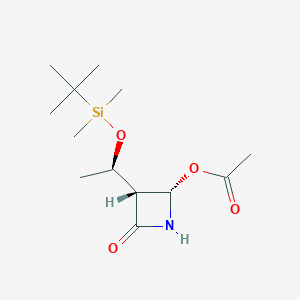 (3R)-3alpha-[(1R)-1-(tert-Butyldimethylsiloxy)ethyl]-4alpha-acetoxyazetidine-2-one