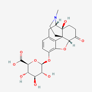 molecular formula C23H27NO10 B3331010 Oxymorphone 3-Beta-D-Glucuronide (1.0mg/ml in Acetonitrile) CAS No. 770735-01-8
