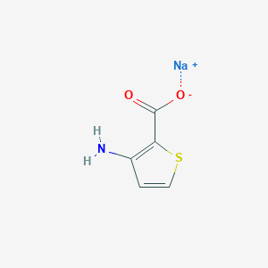molecular formula C5H4NNaO2S B3331160 Sodium 3-aminothiophene-2-carboxylate CAS No. 78756-27-1