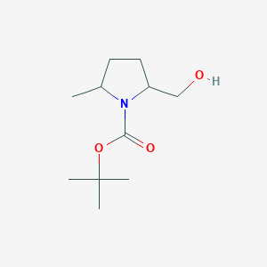 molecular formula C11H21NO3 B3331179 Tert-butyl 2-(hydroxymethyl)-5-methylpyrrolidine-1-carboxylate CAS No. 790689-62-2