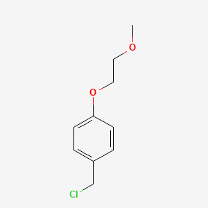 molecular formula C10H13ClO2 B3331223 1-(Chloromethyl)-4-(2-methoxyethoxy)benzene CAS No. 79407-31-1