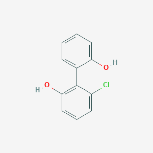 molecular formula C12H9ClO2 B3331282 6-Chlorobiphenyl-2,2'-diol CAS No. 80396-77-6
