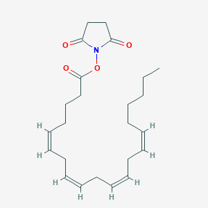 molecular formula C24H35NO4 B033313 (2,5-dioxopyrrolidin-1-yl) (5Z,8Z,11Z,14Z)-icosa-5,8,11,14-tetraenoate CAS No. 187224-28-8