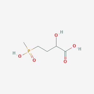 molecular formula C5H11O5P B3331328 2-Hydroxy-4-(hydroxymethylphosphoryl) butanoic acid CAS No. 80902-10-9