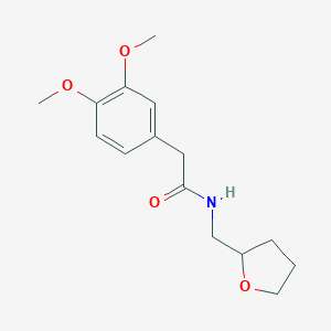 molecular formula C15H21NO4 B333134 2-(3,4-dimethoxyphenyl)-N-(oxolan-2-ylmethyl)acetamide 
