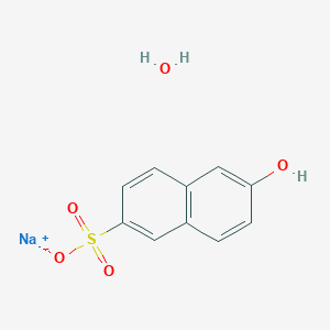molecular formula C10H9NaO5S B3331398 SodiuM 2-Naphthol-6-sulfonate Hydrate CAS No. 825652-02-6