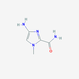 molecular formula C5H8N4O B3331406 4-amino-1-methyl-1H-Imidazole-2-carboxamide CAS No. 827588-62-5