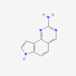 molecular formula C10H8N4 B3331408 7H-Pyrrolo[2,3-h]quinazolin-2-amine CAS No. 827607-96-5