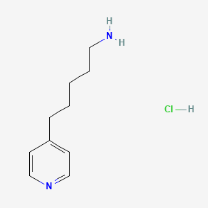 molecular formula C10H17ClN2 B3331543 4-Pyridinepentanamine hydrochloride CAS No. 84359-22-8