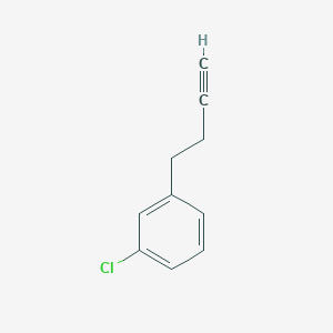 molecular formula C10H9Cl B3331656 1-(But-3-yn-1-yl)-3-chlorobenzene CAS No. 851854-10-9