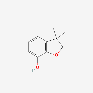 molecular formula C10H12O2 B3331812 3,3-Dimethyl-2,3-dihydrobenzofuran-7-ol CAS No. 85862-42-6