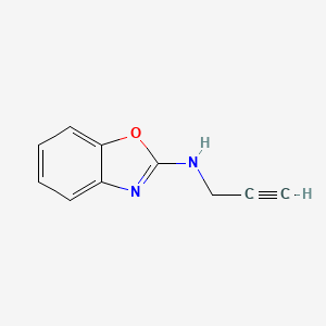 molecular formula C10H8N2O B3331819 N-(Prop-2-yn-1-yl)benzo[d]oxazol-2-amine CAS No. 85902-42-7