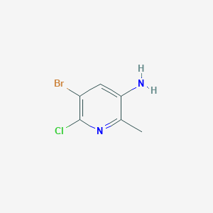 molecular formula C6H6BrClN2 B3331832 5-Bromo-6-chloro-2-methylpyridin-3-amine CAS No. 859299-11-9