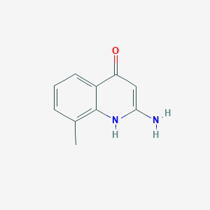 molecular formula C10H10N2O B3331837 2-Amino-4-hydroxy-8-methylquinoline CAS No. 860715-42-0