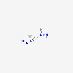 molecular formula CH2N2 B3332083 Azanylformonitrile CAS No. 87009-57-2