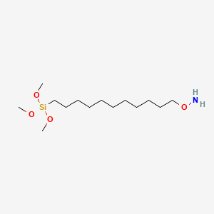 molecular formula C14H33NO4Si B3332088 11-(O-Hydroxylamine)undecyltrimethoxysilane CAS No. 870482-12-5