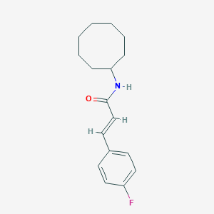 molecular formula C17H22FNO B333240 N-cyclooctyl-3-(4-fluorophenyl)acrylamide 