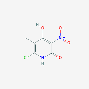 molecular formula C6H5ClN2O4 B3332457 6-Chloro-2,4-dihydroxy-5-methyl-3-nitropyridine CAS No. 89581-70-4