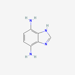 molecular formula C7H8N4 B3332470 1H-Benzimidazole-4,7-diamine CAS No. 89852-81-3