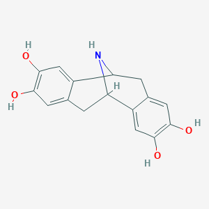 molecular formula C16H15NO4 B3332495 (+/-)-Tetrahydroxypavinane CAS No. 90044-46-5