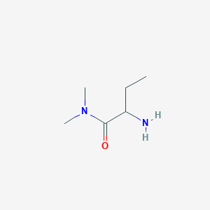 molecular formula C6H14N2O B3332547 2-amino-N,N-dimethylbutanamide CAS No. 905087-21-0