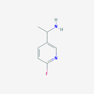 molecular formula C7H9FN2 B3332555 6-Fluoro-alpha-methylpyridine-3-methanamine CAS No. 905587-45-3