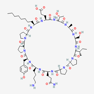 molecular formula C71H111N15O19 B3332568 Lonodelestat CAS No. 906547-89-5