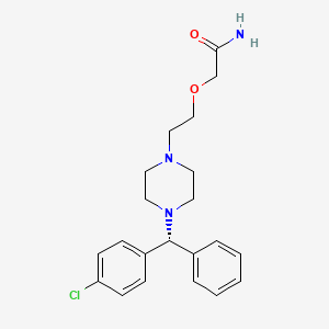 molecular formula C21H26ClN3O2 B3332611 Levocetirizine amide CAS No. 909779-33-5