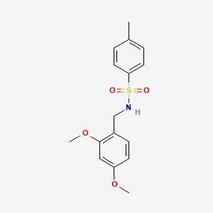 molecular formula C16H19NO4S B3332617 N-(2,4-Dimethoxybenzyl)-4-methylbenzenesulfonamide CAS No. 911197-39-2