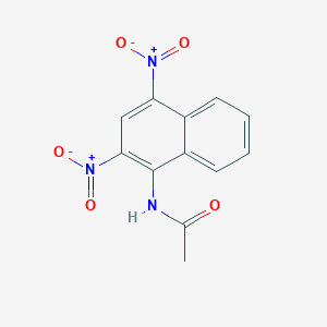 molecular formula C12H9N3O5 B3332692 N-(2,4-Dinitronaphthalen-1-yl)acetamide CAS No. 91494-26-7