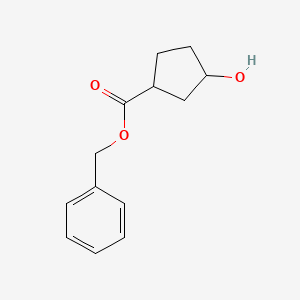 molecular formula C13H16O3 B3332719 Benzyl 3-hydroxycyclopentanecarboxylate CAS No. 916736-76-0