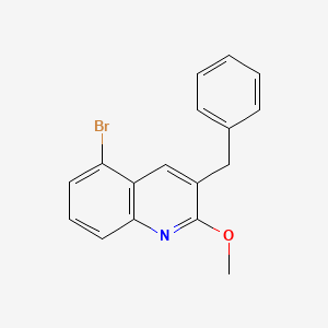 molecular formula C17H14BrNO B3332751 3-Benzyl-5-bromo-2-methoxyquinoline CAS No. 918518-83-9