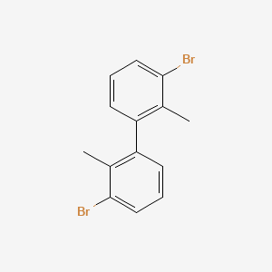 molecular formula C14H12Br2 B3332793 3,3'-Dibromo-2,2'-dimethyl-1,1'-biphenyl CAS No. 92160-12-8