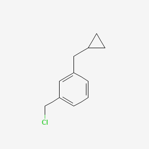 molecular formula C11H13Cl B3332807 1-(Chloromethyl)-3-(cyclopropylmethyl)benzene CAS No. 921602-55-3
