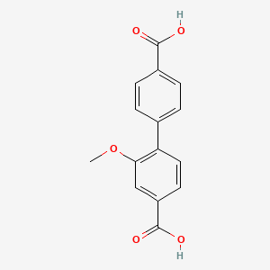 molecular formula C15H12O5 B3332974 2-Methoxy-[1,1'-biphenyl]-4,4'-dicarboxylic acid CAS No. 935395-99-6