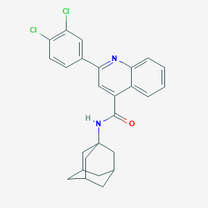 molecular formula C26H24Cl2N2O B333298 N~4~-(1-ADAMANTYL)-2-(3,4-DICHLOROPHENYL)-4-QUINOLINECARBOXAMIDE 