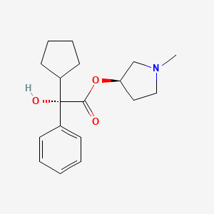 (R)-1-methylpyrrolidin-3-yl(S)-2-cyclopentyl-2-hydroxy-2-phenylacetate