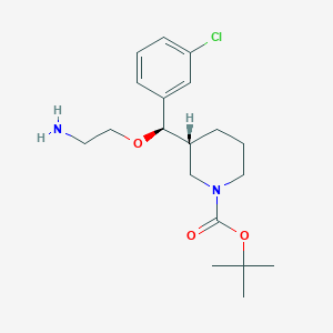 (R)-tert-butyl 3-((R)-(2-aminoethoxy)(3-chlorophenyl)methyl)piperidine-1-carboxylate