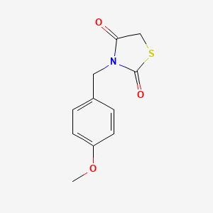 molecular formula C11H11NO3S B3333068 3-(4-Methoxybenzyl)-1,3-thiazolidine-2,4-dione CAS No. 943114-29-2